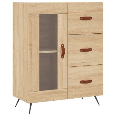 vidaXL Sideboard Sonoma-Eiche 69,5x34x90 cm Holzwerkstoff