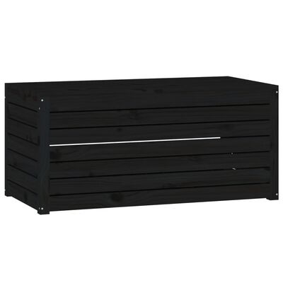 vidaXL 4-tlg. Gartenbox-Set Schwarz Massivholz Kiefer