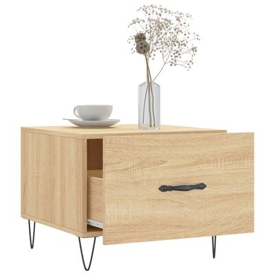 vidaXL Couchtisch Sonoma-Eiche 50x50x40 cm Holzwerkstoff