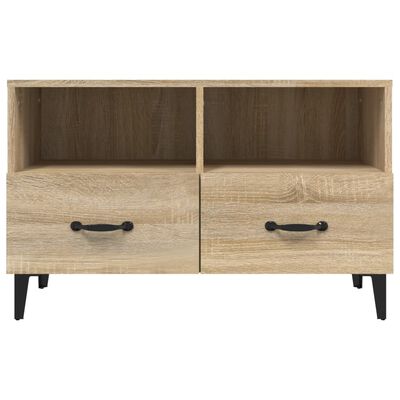 vidaXL TV-Schrank Sonoma-Eiche 80x36x50 cm Holzwerkstoff