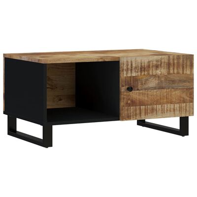 vidaXL Couchtisch 80x50x40 cm Massivholz Mango & Holzwerkstoff