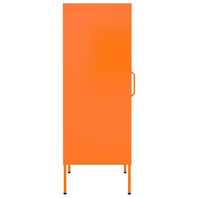 vidaXL Lagerschrank Orange 42,5x35x101,5 cm Stahl