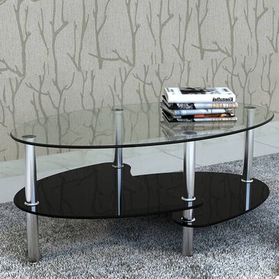 vidaXL Couchtisch mit Exklusivem Design Schwarz