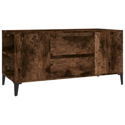 vidaXL TV-Schrank Räuchereiche 102x44,5x50 cm Holzwerkstoff