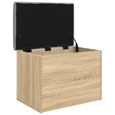 vidaXL Sitzbank mit Stauraum Sonoma-Eiche 62x42x45 cm Holzwerkstoff