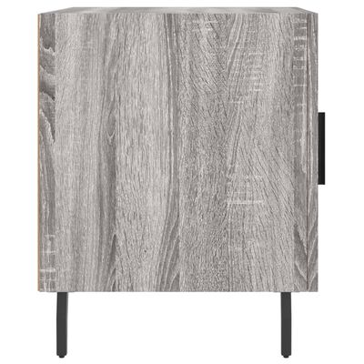 vidaXL Nachttisch Grau Sonoma 40x40x50 cm Holzwerkstoff