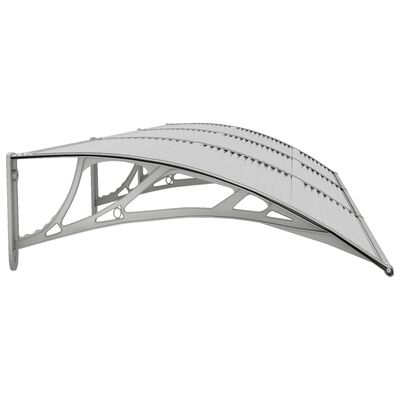 vidaXL Türvordach Grau 300x75 cm Polycarbonat