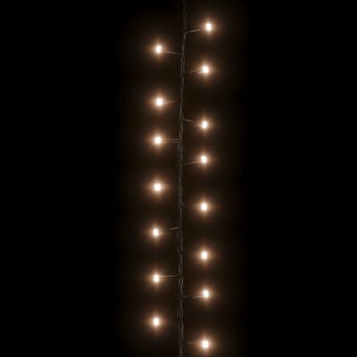 vidaXL LED-Lichterkette mit 3000 LEDs Warmweiß 65 m PVC