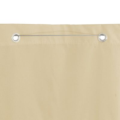 vidaXL Balkon-Sichtschutz Beige 140x240 cm Oxford-Gewebe