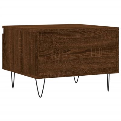 vidaXL Couchtische 2 Stk. Braun Eichen-Optik 50x46x35 cm Holzwerkstoff