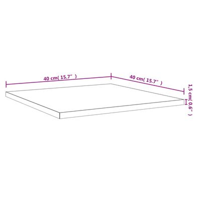 vidaXL Wandregale 4 Stk. Grau Sonoma 40x40x1,5 cm Holzwerkstoff