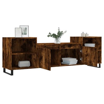 vidaXL TV-Schrank Räuchereiche 160x35x55 cm Holzwerkstoff