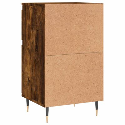 vidaXL Sideboards 2 Stk. Räuchereiche 40x35x70 cm Holzwerkstoff