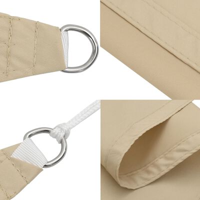 vidaXL Sonnensegel Oxford-Gewebe Rechteckig 2x3 m Beige