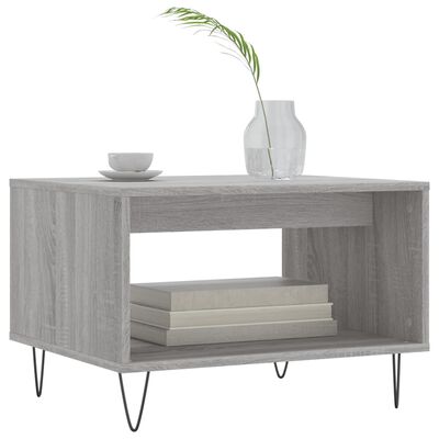 vidaXL Couchtisch Grau Sonoma 60x50x40 cm Holzwerkstoff