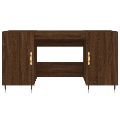 vidaXL Schreibtisch Braun Eichen-Optik 140x50x75 cm Holzwerkstoff