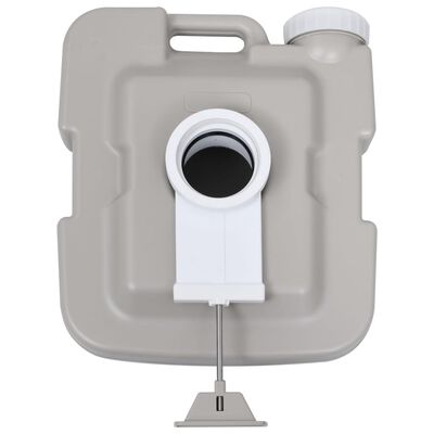 vidaXL Tragbare Campingtoilette mit Zelt 10+10 L