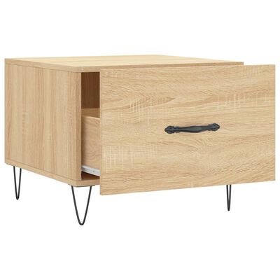 vidaXL Couchtisch Sonoma-Eiche 50x50x40 cm Holzwerkstoff