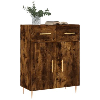 vidaXL Sideboard Räuchereiche 69,5x34x90 cm Holzwerkstoff