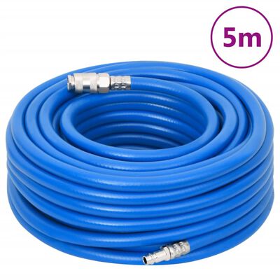 vidaXL Luftschlauch Blau 0,7" 5 m PVC