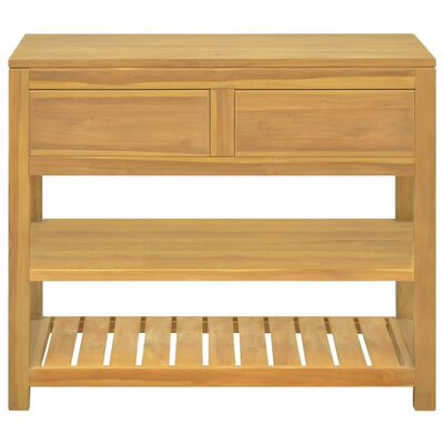 vidaXL Badschrank 90x45x75 cm Massivholz Teak