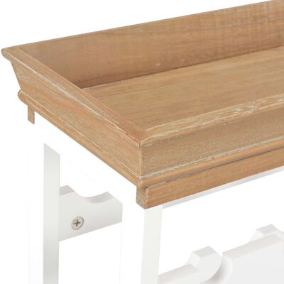 vidaXL Weinschrank Weiß 70 x 22,5 x 70,5 cm MDF