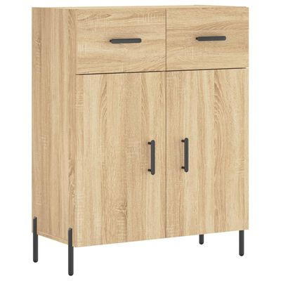 vidaXL Highboard Sonoma-Eiche 69,5x34x180 cm Holzwerkstoff