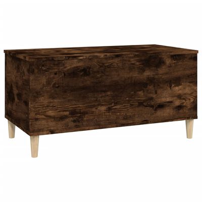 vidaXL Couchtisch Räuchereiche 90x44,5x45 cm Holzwerkstoff