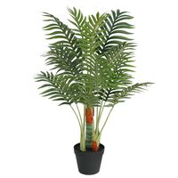 vidaXL Palme Künstlich mit 3 Stämmen Grün 85 cm PP