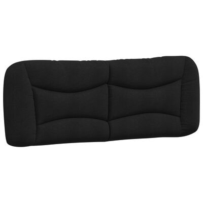 vidaXL Bett mit Matratze Schwarz 120x200 cm Stoff