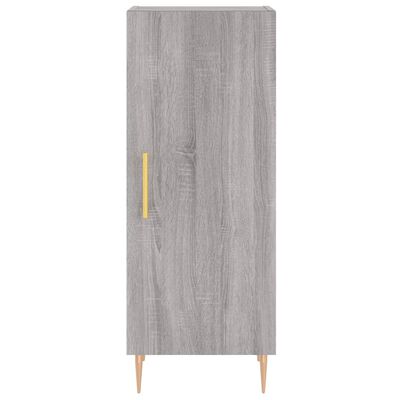 vidaXL Highboard Grau Sonoma 34,5x34x180 cm Holzwerkstoff