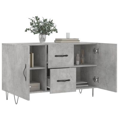 vidaXL Sideboard Betongrau 100x36x60 cm Holzwerkstoff