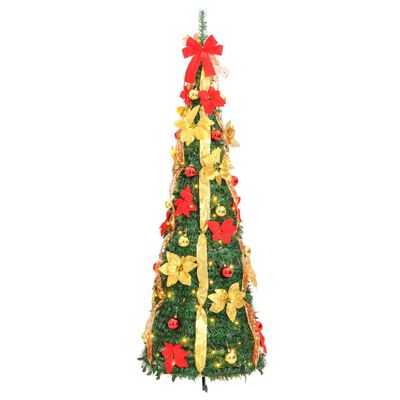 vidaXL Pop-Up-Weihnachtsbaum Künstlich 50 LEDs Grün 120 cm