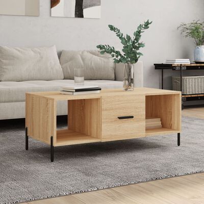 vidaXL Couchtisch Sonoma-Eiche 102x50x40 cm Holzwerkstoff