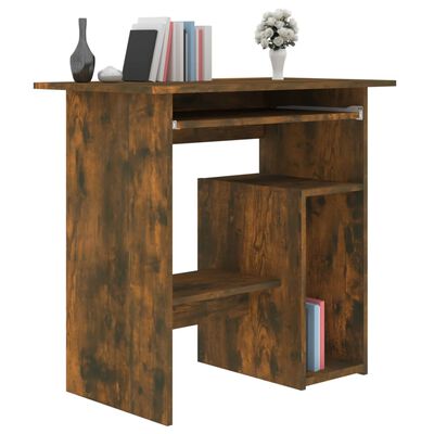 vidaXL Schreibtisch Räuchereiche 80x45x74 cm Holzwerkstoff