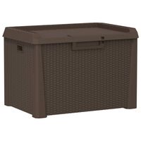 vidaXL Gartentruhe Braun 125 L PP