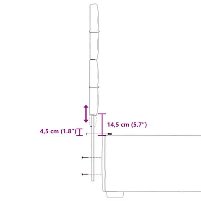 vidaXL Boxspringbett mit Matratze Creme 90x200 cm Stoff