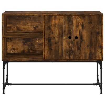 vidaXL Sideboard Räuchereiche 100x40x79,5 cm Holzwerkstoff