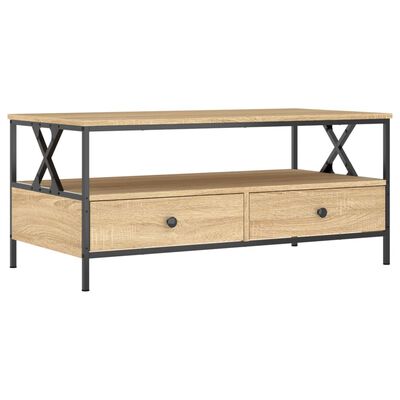 vidaXL Couchtisch Sonoma-Eiche 100x51x45 cm Holzwerkstoff