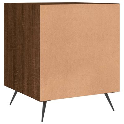 vidaXL Nachttische 2 Stk. Braun Eichen-Optik 40x40x50 cm Holzwerkstoff