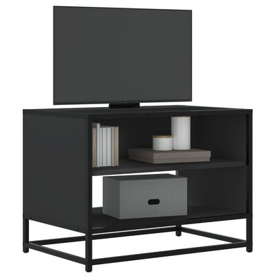 vidaXL TV-Schrank Schwarz 61x40x46 cm Holzwerkstoff und Metall