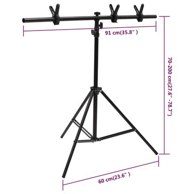 vidaXL Fotostudio-Set mit Leuchten und Hintergrund