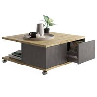 FMD Mobiler Couchtisch Artisan-Eiche