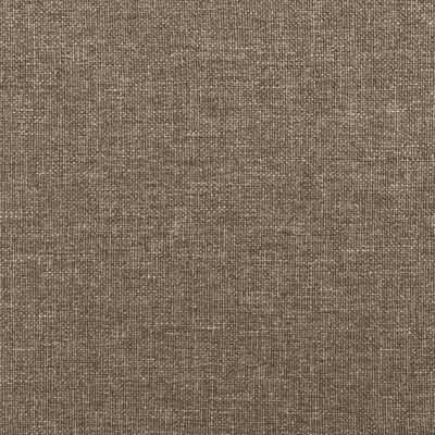 vidaXL Boxspringbett mit Matratze Taupe 140x200 cm Stoff