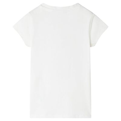 Kinder-T-Shirt Ecru 128