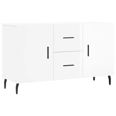 vidaXL Sideboard Hochglanz-Weiß 100x36x60 cm Holzwerkstoff