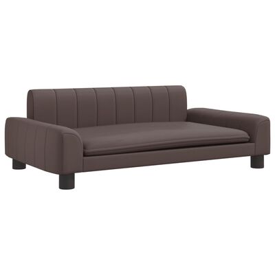 vidaXL Kindersofa Braun 90x53x30 cm Kunstleder