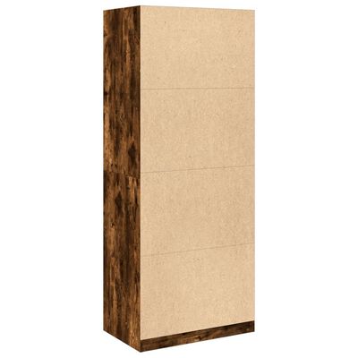 vidaXL Kleiderschrank Räuchereiche 80x50x200 cm Holzwerkstoffs