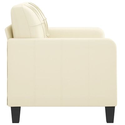 vidaXL B-Ware 2-Sitzer-Sofa Creme 120 cm Kunstleder