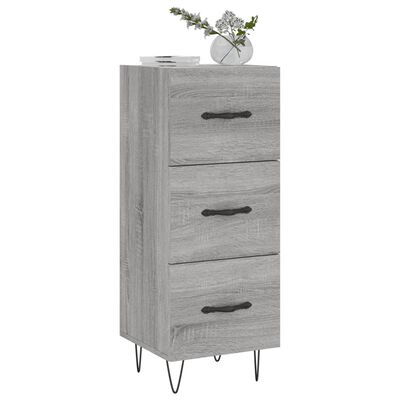 vidaXL Sideboard Grau Sonoma 34,5x34x90 cm Holzwerkstoff